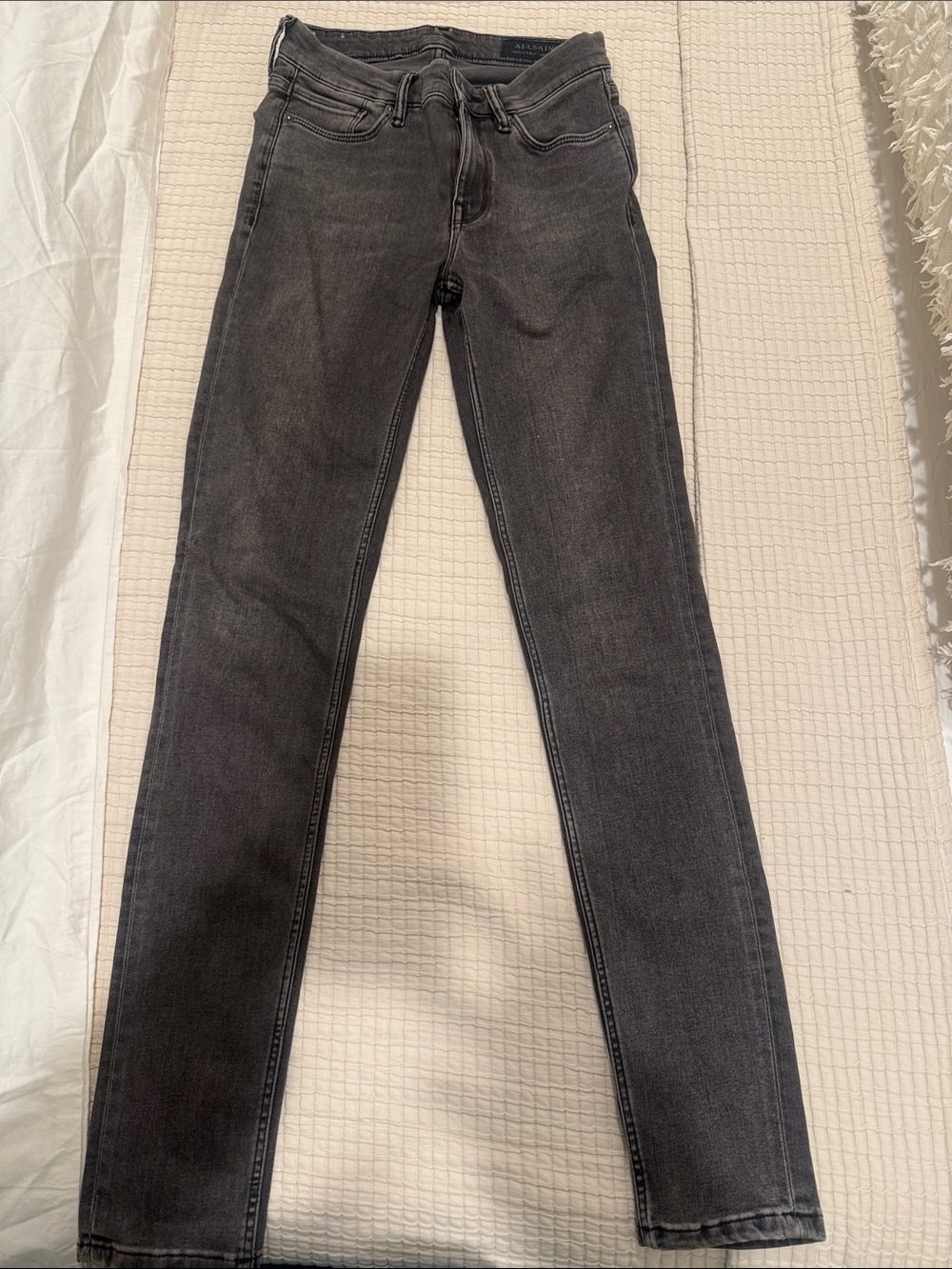 AllSaints Women's Skinny Jeans in Charcoal Black